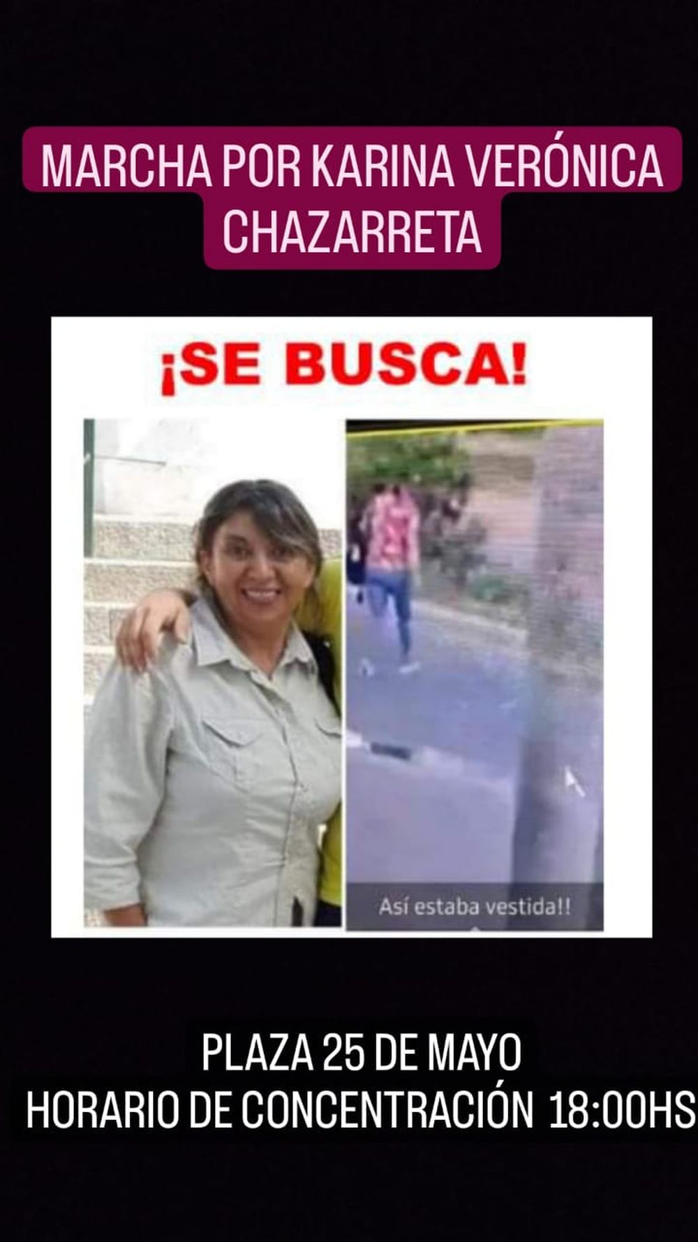 El paradero de Karina Chazarreta es un misterio desde hace días.&nbsp;