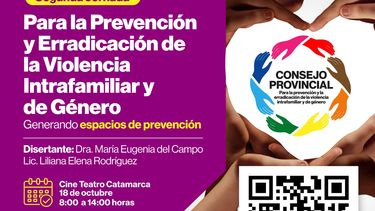 Contra la violencia. Se invita a la comunidad a participar en esta Segunda Jornada.&nbsp;