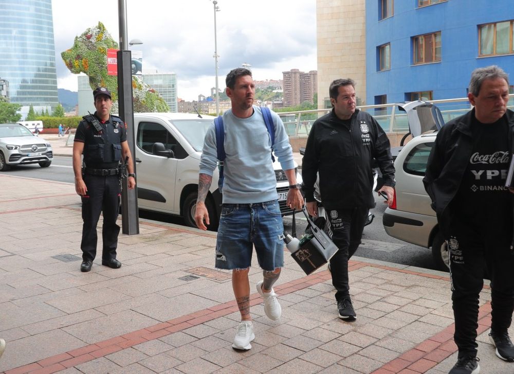 Messi se sumó a sus compañeros de la Selección Argentina.&nbsp;