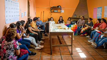 Reunión. En Santa maría.