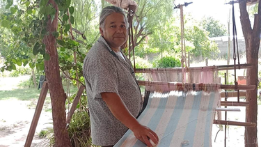 Chono, y el poncho para la selección.