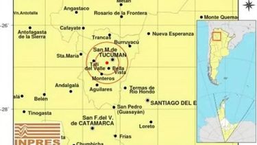 temblor en tucuman: un sismo de 5.7 puntos sacudio la region
