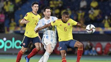 argentina no pudo aguantarlo y colombia lo empato en el final