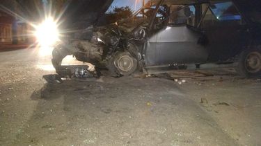 Impresionante choque en la ruta 38