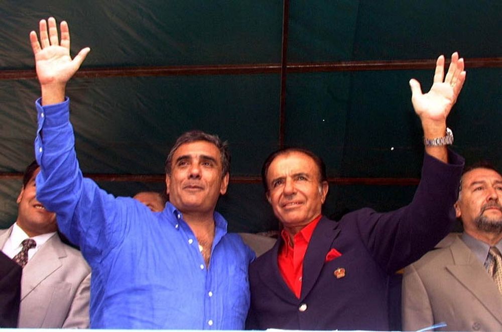 Reconciliación. Menem, que había intervenido a Ramón Saadi en 1991, lo acompañó en la campaña de 1999.&nbsp;