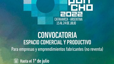fiesta del poncho: convocatoria a espacio comercial y productivo