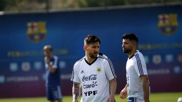 argentina tuvo su primera practica en barcelona
