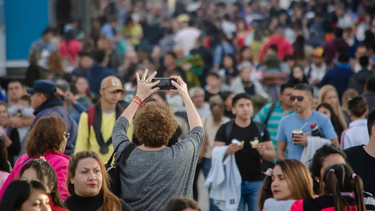 Lleno total. La Fiesta del Poncho tuv una convocatoria notable.&nbsp;