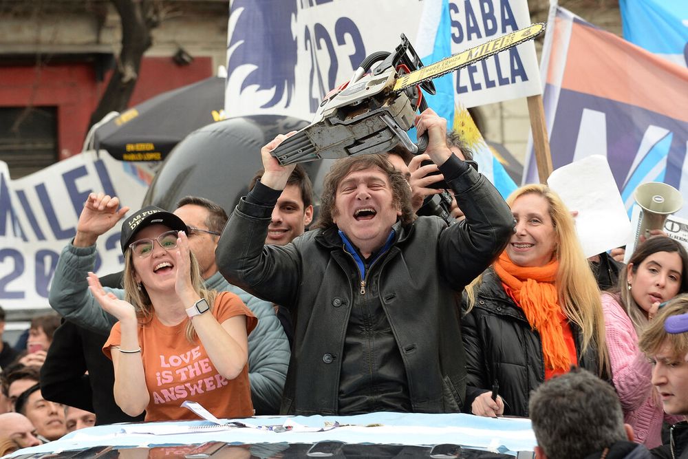 Triunfo. Javier Milei ha conseguido imponer sus términos en la campaña electoral. la economía se desmadra.
