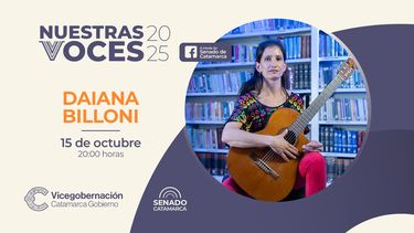 Daiana Billoni le pone su guitarra al octavo episodio de Nuestras Voces