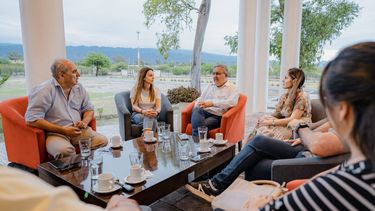 Decisión. Jalil se reunió con los empresarios por la obra pública.