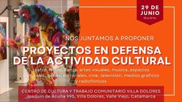 Jornada en Defensa de la actividad cultural