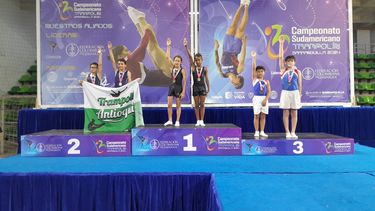 campeonato sudamericano de trampolin: catamarca obtuvo una medalla de bronce