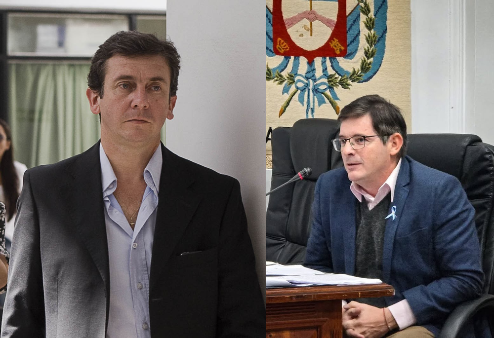 Precandidatos Juan P. Millán y Fernando Navarro.